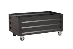 Garden® Planteborde & Højbede*Højbed på hjul sort 80 x 45 x 40 cm -