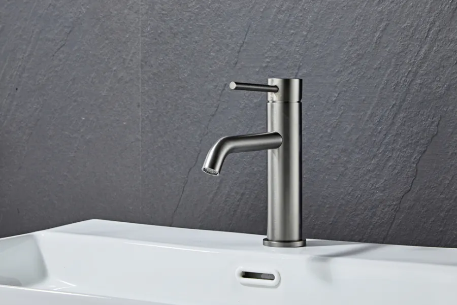 Håndvaskarmatur*Håndvaskarmatur Slim vinkel gunmetal