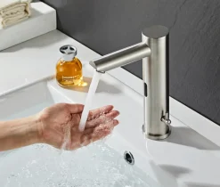 REN Håndvaskarmatur*Håndvaskarmatur Zen m/sensor - Rustfrit stål