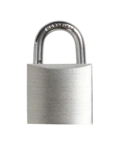 The lock Hængelåse*Hængelås m/to nøgler 30 mm aluminium Sølv