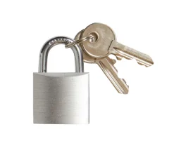 The lock Hængelåse*Hængelås m/to nøgler 30 mm aluminium Sølv