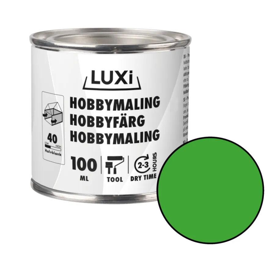 LUXI® Hobbymaling*Hobbymaling 100 ml - Grøn