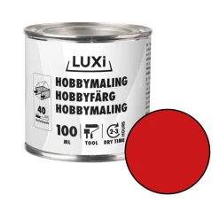 LUXI® Hobbymaling*Hobbymaling 100 ml - Rød