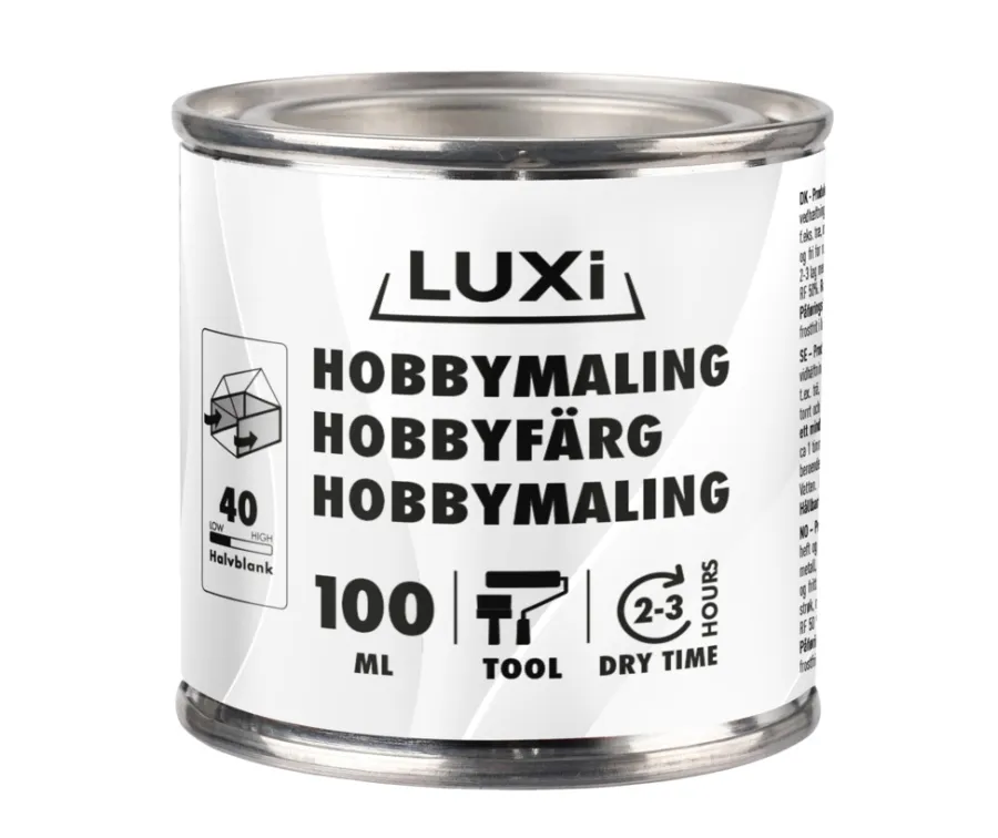 LUXI® Hobbymaling*Hobbymaling 100 ml - Sort