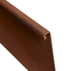 HORTUS Bedafgrænsning & Minihegn*bedkant corten med bukket kant 24 x 100 cm