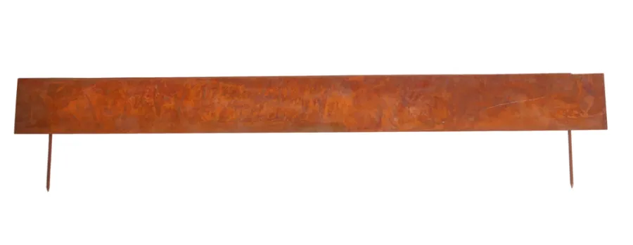 HORTUS Bedafgrænsning & Minihegn*bedkant cortenstål m/spyd 20 x 100 cm