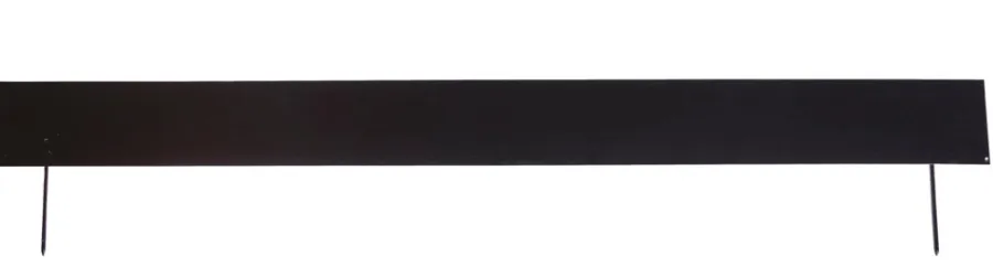 HORTUS Bedafgrænsning & Minihegn*bedkant sort med jordspyd 20 x 110 cm