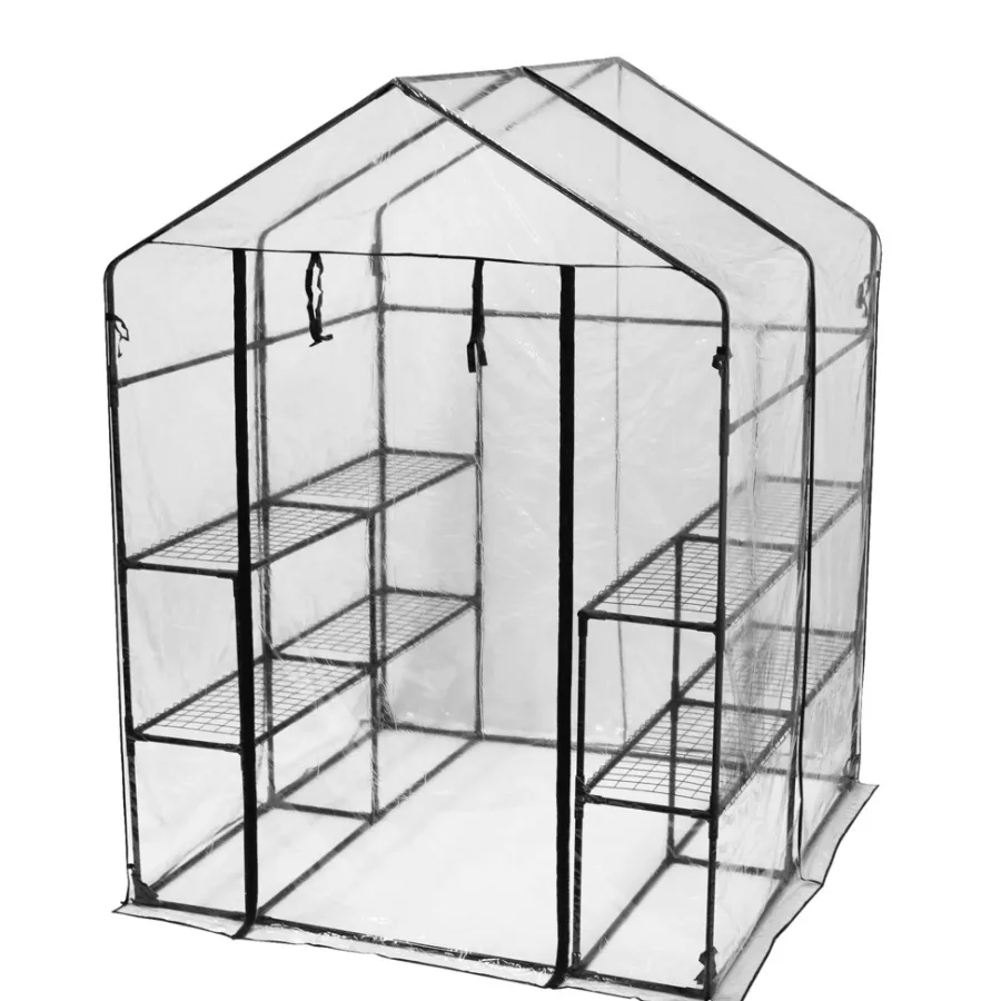 HORTUS Drivhuse Og Vægdrivhuse*drivhus m/plastovertræk 195 x 143 x 143 cm