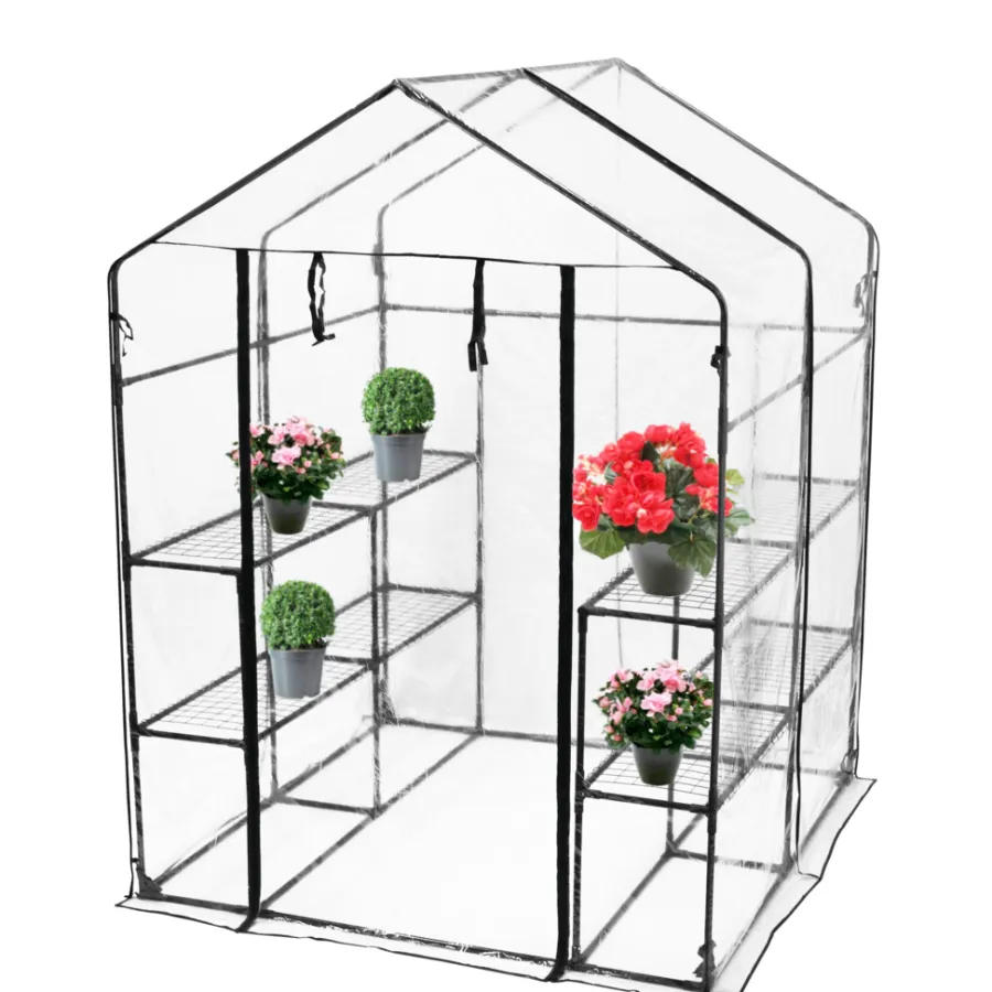 HORTUS Drivhuse Og Vægdrivhuse*drivhus m/plastovertræk 195 x 143 x 143 cm