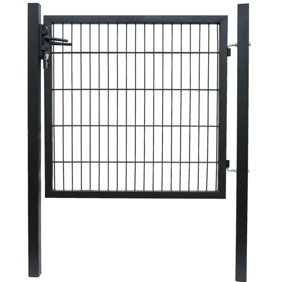 HORTUS Panelhegn|Havelåger*låge t/panelhegn sort 100 x 100 cm - webshop sort pulverlakering