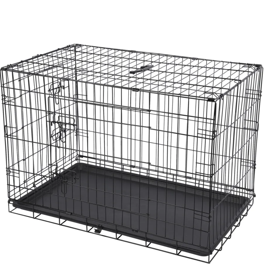 PetZone Hunde- Og Katteartikler*Hundebur foldbar 93 x 58 x 64 cm