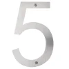 Husnumre & -Bogstaver*Husnummer 5 rustfrit stål 25 cm