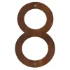 Husnumre & -Bogstaver*Husnummer 8 stål rustlook 40 cm