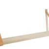 Royal Hylder*Hylde i massiv eg 20 x 80 cm med læderstropper