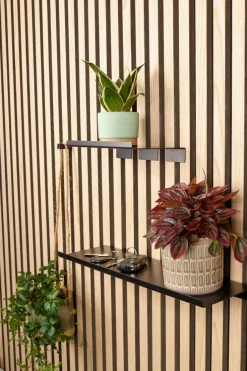 HOME it Hylder|Akustikpaneler & Tilbehør*Hylde til akustikpanel 40 cm sort Mat sort