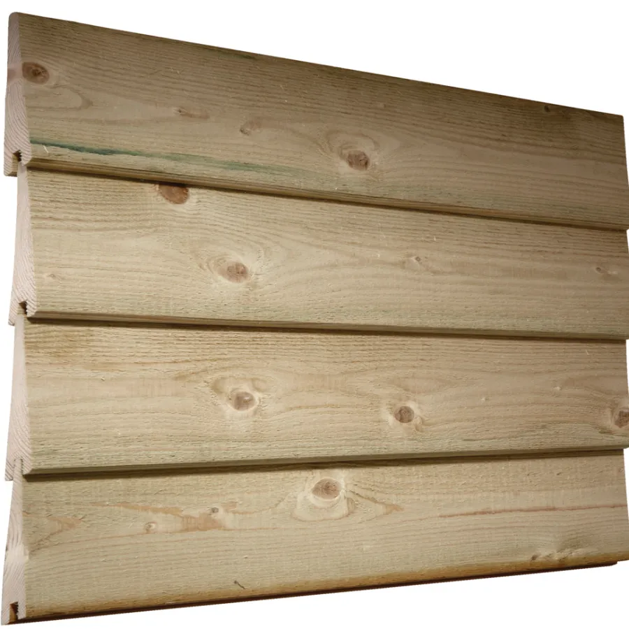 Imprægneret Træ*Imprægneret dobbelt klink 25 x 150 x 1800 mm