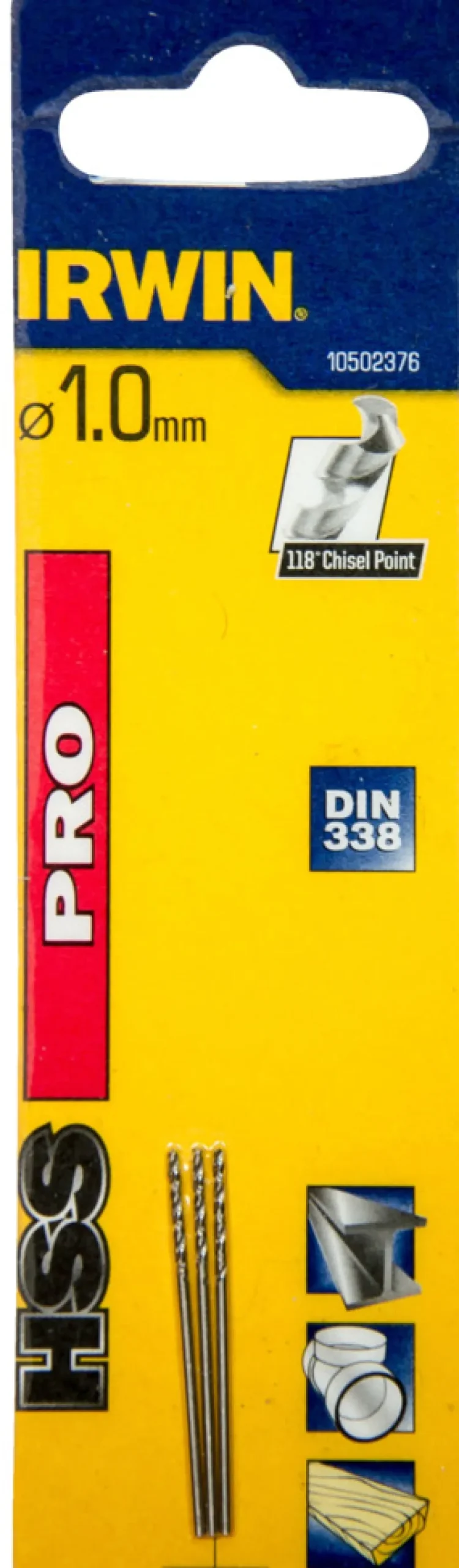 Irwin Bor & Bits*HSS Pro bor Ø1 mm 3 stk.