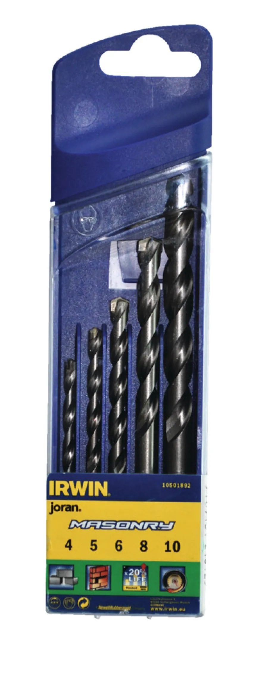 Irwin Bor & Bits*Masonry borsæt med 5 dele