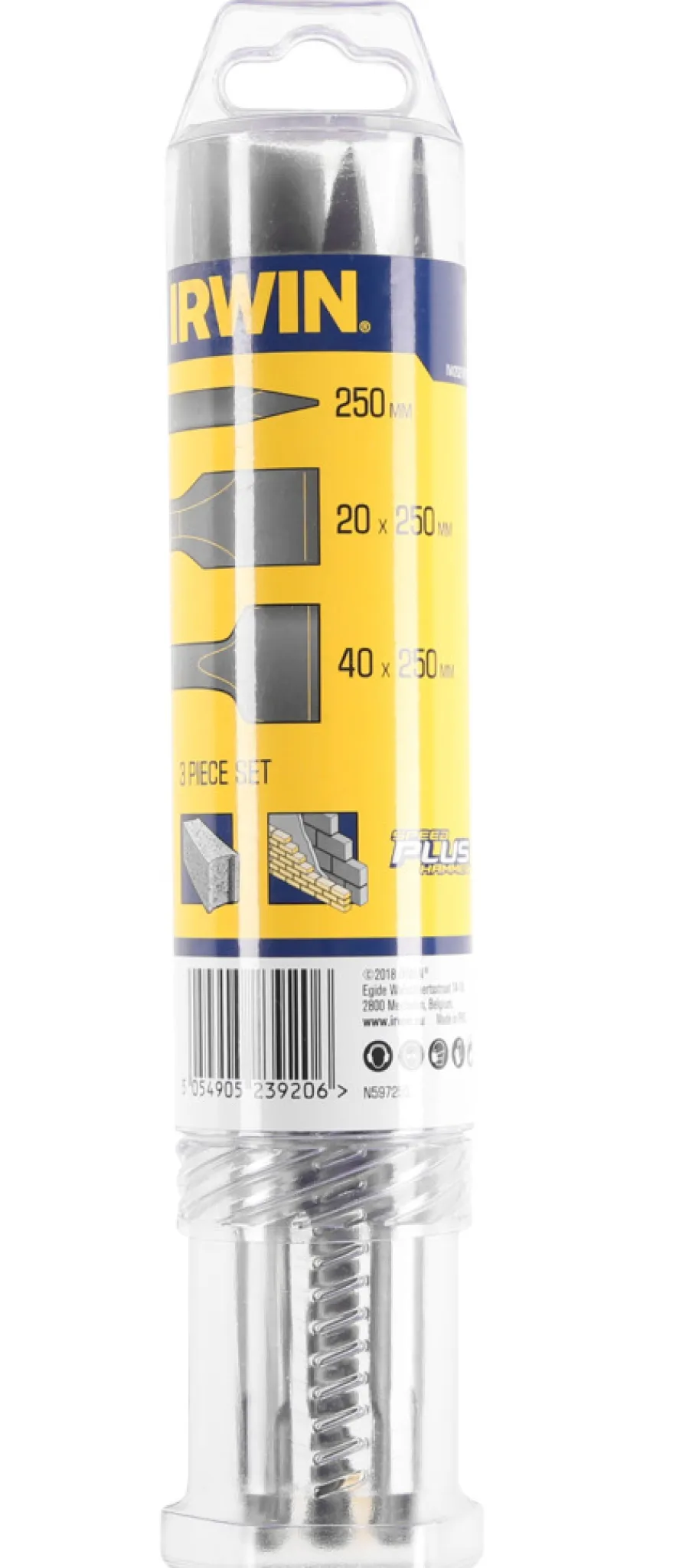 Irwin Bor & Bits*mejselsæt SDS Plus 3 pak