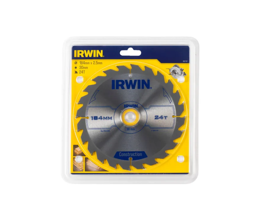 Irwin Savblade & -Klinger*rundsavsklinge Ø184 x 30 mm - 24T