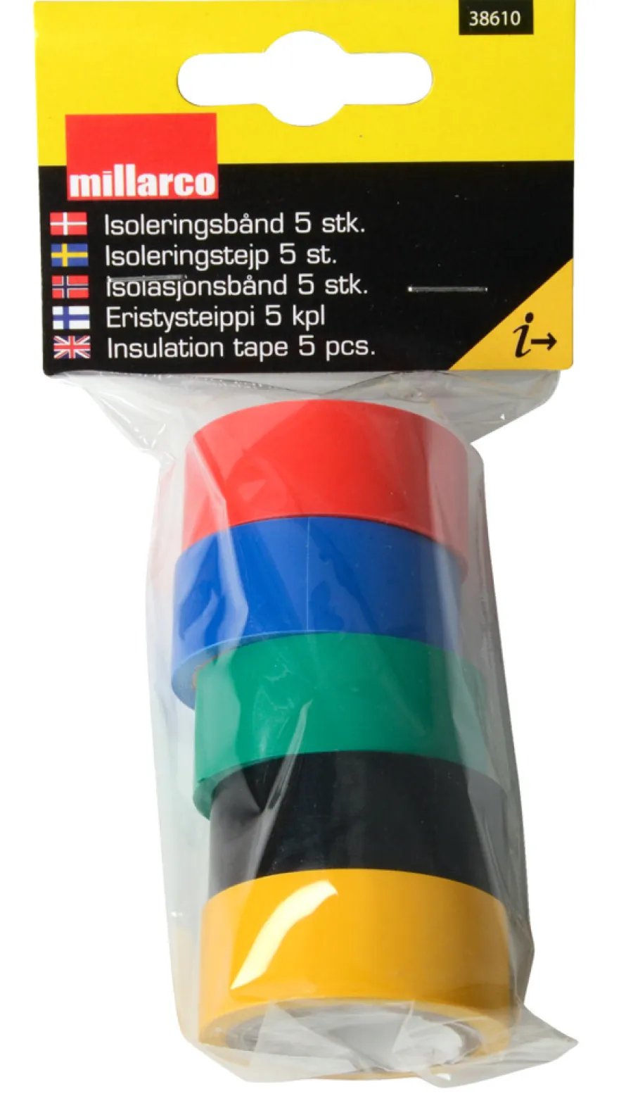 WORK it by millarco Tape*Isoleringsbånd 5 stk.