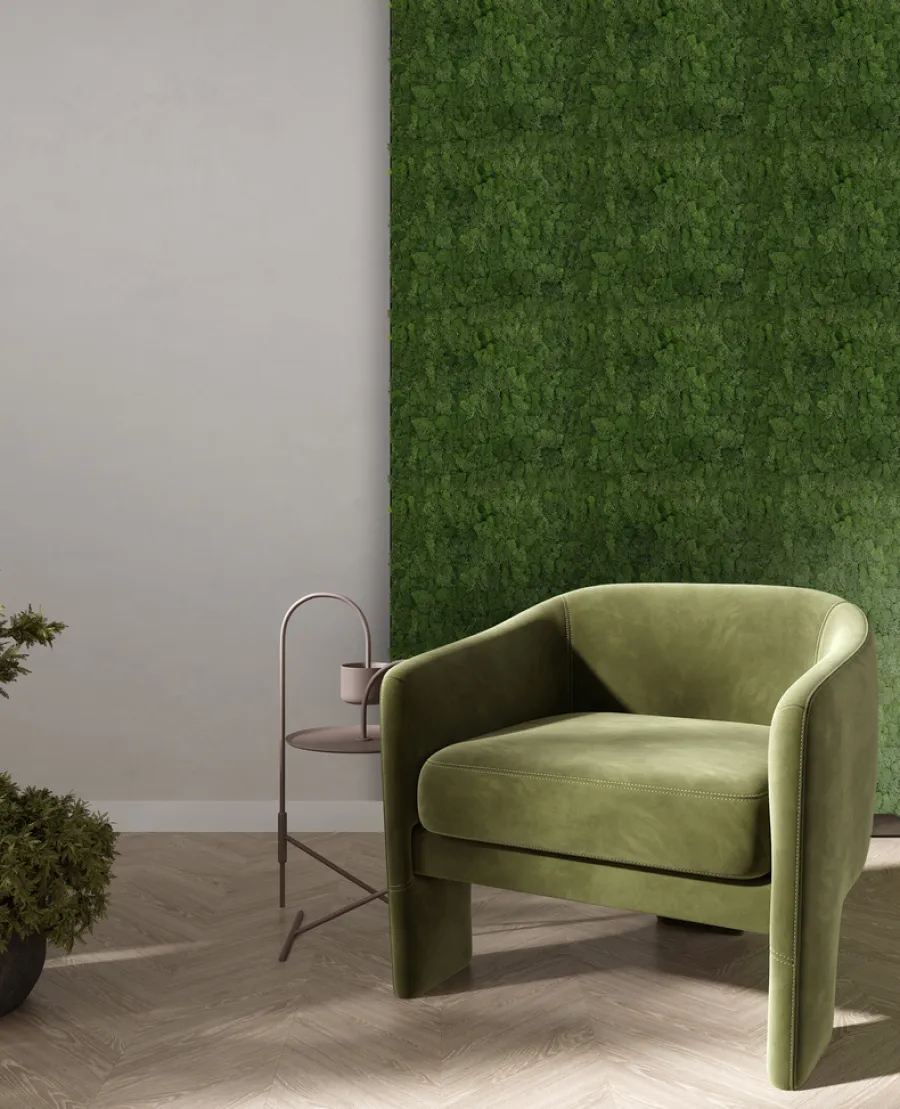 Jangal Grønne Vægpaneler|Akustikpaneler & Tilbehør*Modular Wall mospanel 52 x 52 cm - Dark Green Dark Green Moss
