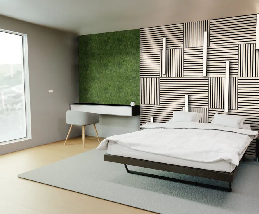 Jangal Grønne Vægpaneler|Akustikpaneler & Tilbehør*Modular Wall mospanel 52 x 52 cm - Dark Green Dark Green Moss