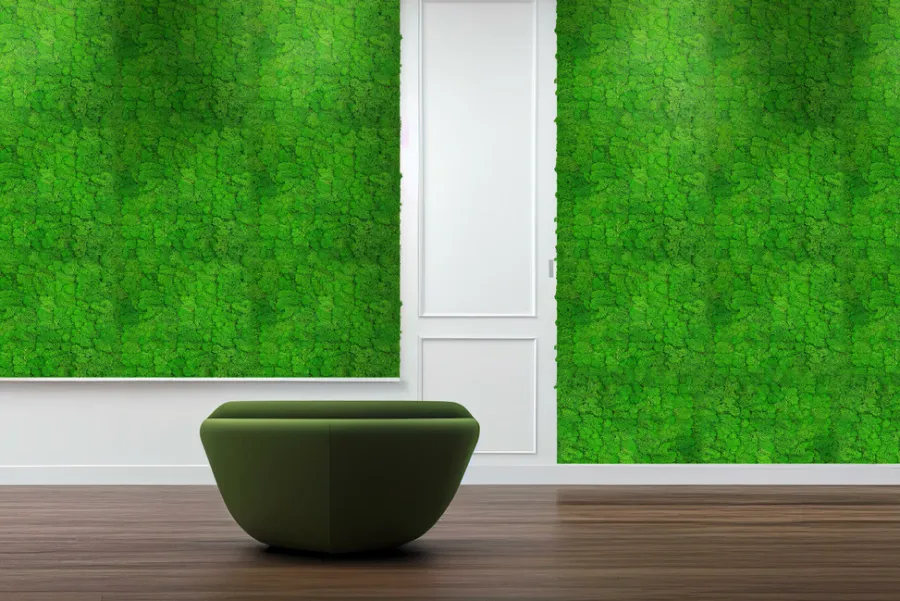 Jangal Grønne Vægpaneler|Akustikpaneler & Tilbehør*Modular Wall mospanel 52 x 52 cm - Rich Green Rich Green Moss