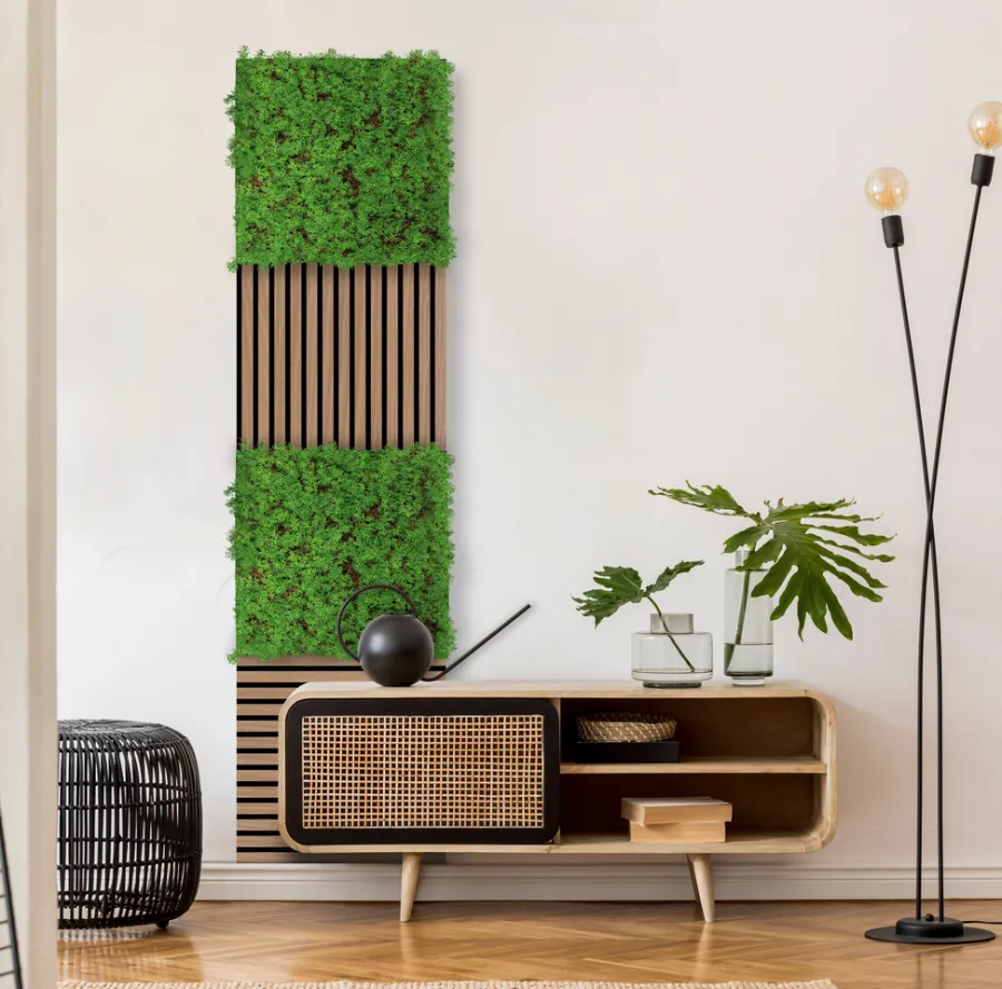 Jangal Grønne Vægpaneler|Akustikpaneler & Tilbehør*Modular Wall plantepanel 52 x 52 cm - Thuja