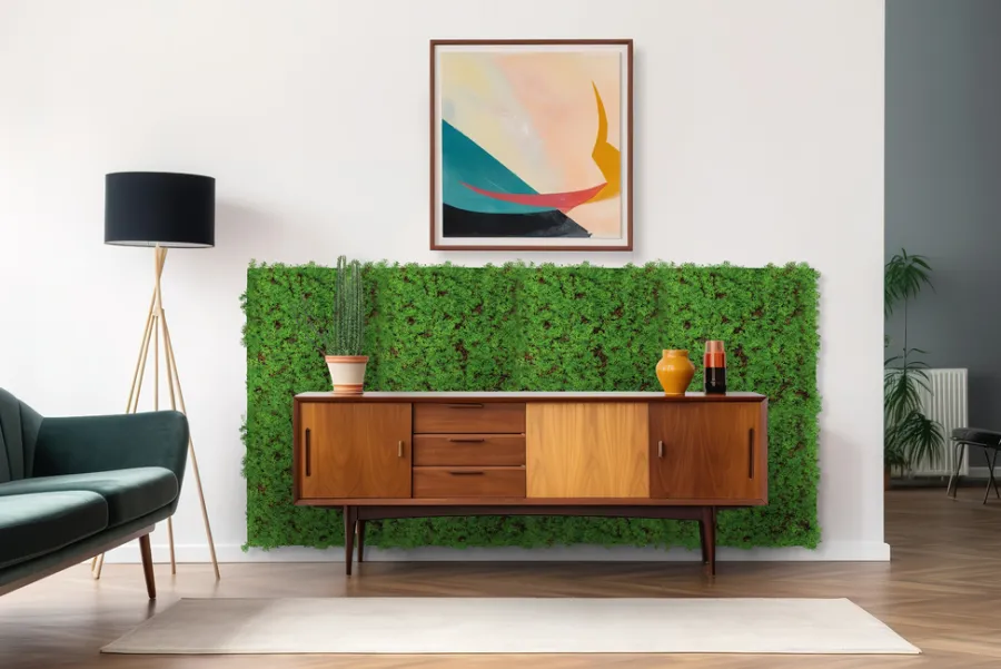 Jangal Grønne Vægpaneler|Akustikpaneler & Tilbehør*Modular Wall plantepanel 52 x 52 cm - Thuja