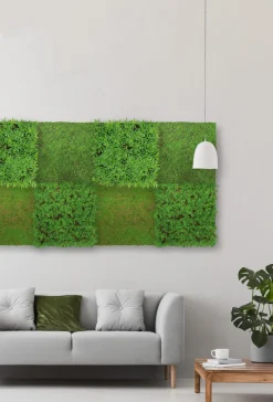 Jangal Grønne Vægpaneler|Akustikpaneler & Tilbehør*Modular Wall plantepanel 52 x 52 cm - Podocarpus Tea Tree