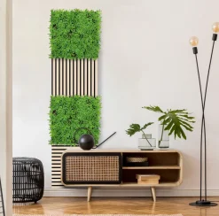 Jangal Grønne Vægpaneler|Akustikpaneler & Tilbehør*Modular Wall plantepanel 52 x 52 cm - Podocarpus Tea Tree