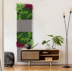Jangal Grønne Vægpaneler|Akustikpaneler & Tilbehør*Modular Wall plantepanel 52 x 52 cm - Pink Mix