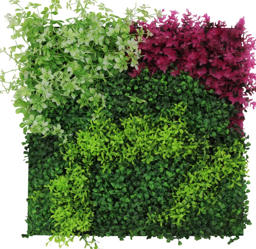 Jangal Grønne Vægpaneler|Akustikpaneler & Tilbehør*Modular Wall plantepanel 52 x 52 cm - Pink Mix