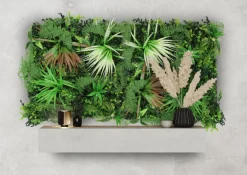 Jangal Grønne Vægpaneler|Akustikpaneler & Tilbehør*Modular Wall plantepanel 52 x 52 cm - Exotic Mix