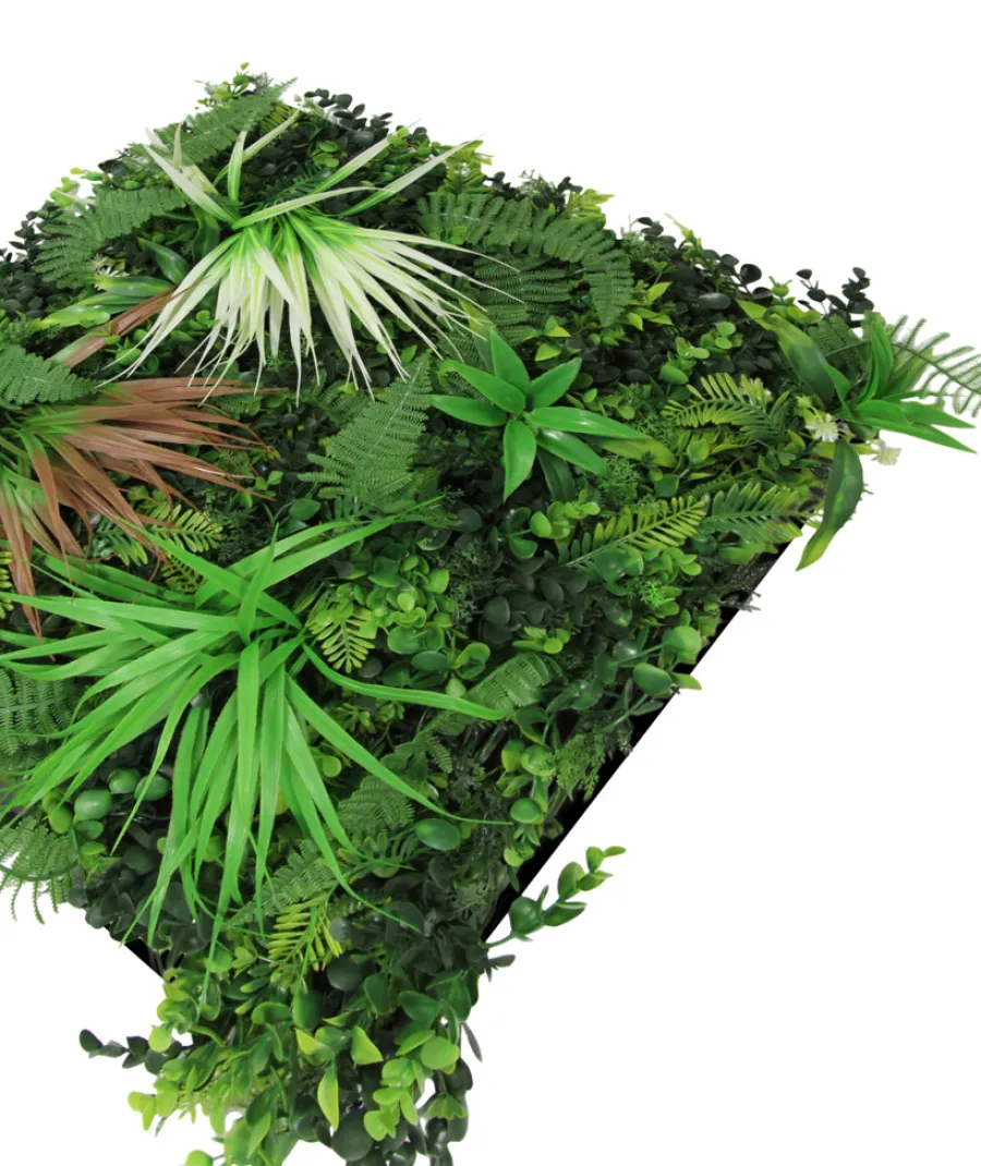 Jangal Grønne Vægpaneler|Akustikpaneler & Tilbehør*Modular Wall plantepanel 52 x 52 cm - Exotic Mix