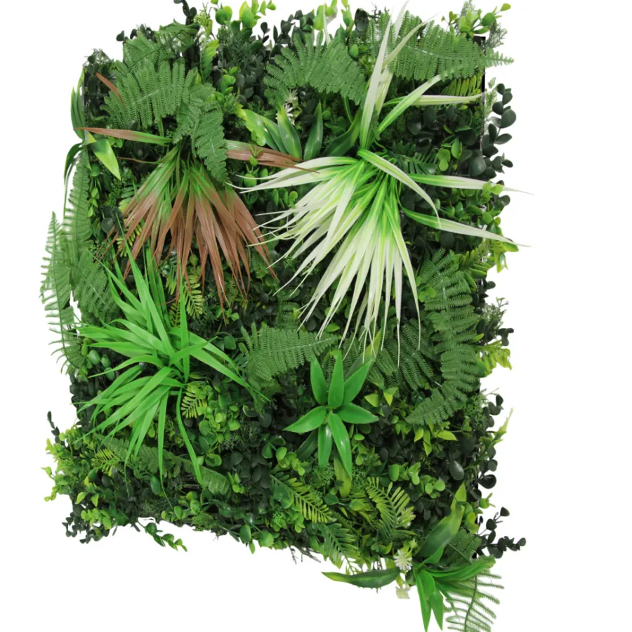 Jangal Grønne Vægpaneler|Akustikpaneler & Tilbehør*Modular Wall plantepanel 52 x 52 cm - Exotic Mix