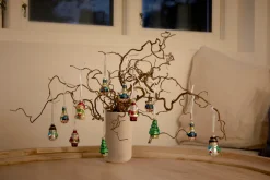 Stemning® Juledekoration*Julekugler m/figurer glas H5 cm 12 stk.