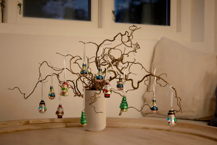 Stemning® Juledekoration*Julekugler m/figurer glas H5 cm 12 stk.