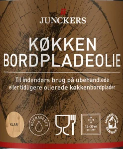 Junckers Træ- & Metalmaling*Køkken Bordpladeolie 0,75 liter Klar