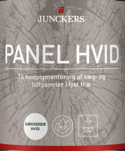 Junckers Træ- & Metalmaling|Loftmaling*Panel Hvid 2,5 liter Dækkende hvid