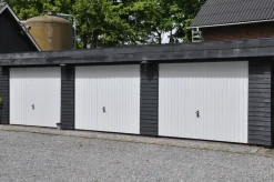 Garageporte & Tilbehør*Jyde stålvippeport 238 x 209 cm hvid
