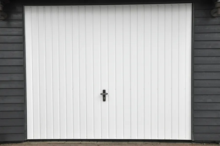 Garageporte & Tilbehør*Jyde stålvippeport 238 x 199 cm hvid