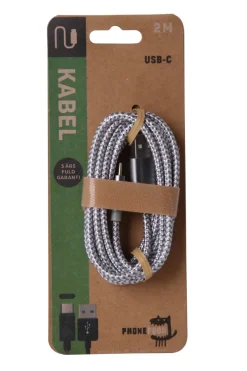 PhoneFood Kabler & Adaptere*Kabel med USB-C stik - 2 meter