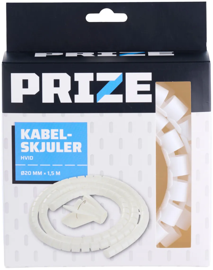PRIZE® Elophæng & -Fastgørelse*Kabelsamler Ø20 mm x 1,5 meter - Hvid