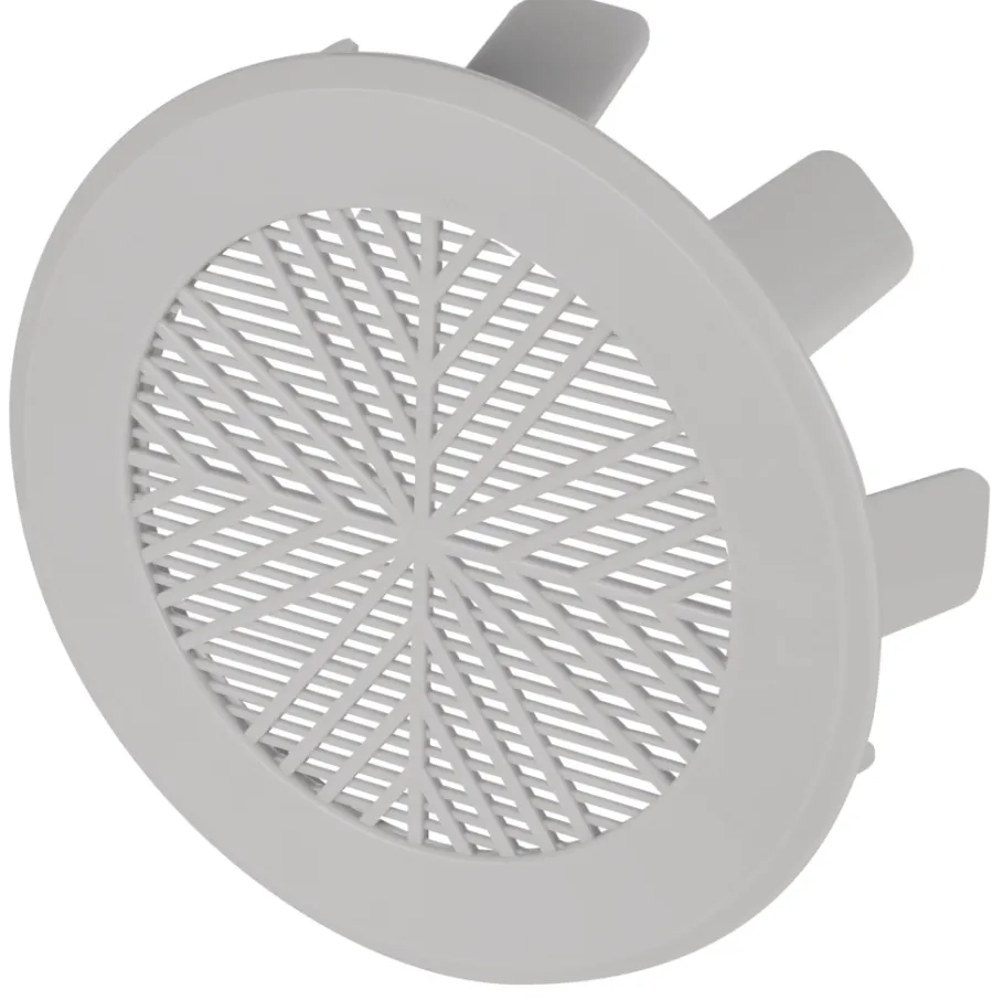 Ventilation*Kanalrist 4” 100-115 mm Grå