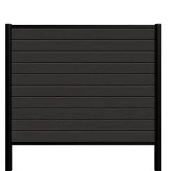 Kirkedal by TreeTops Komposithegn*Kirkedal Alu Light hegn startsæt sort 128 x 150 cm