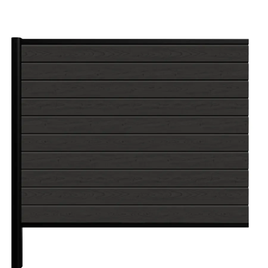 Kirkedal by TreeTops Komposithegn*Kirkedal Alu Light hegn tilkøbssæt sort 156 x 150 cm