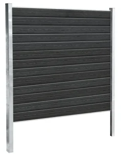 Kirkedal by TreeTops Komposithegn*Kirkedal galvaniseret hegn K1 startsæt 180 x 180 cm