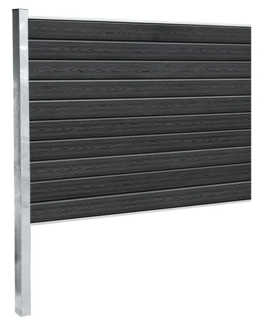 Kirkedal by TreeTops Komposithegn*Kirkedal galvaniseret hegn K1 tilkøbssæt 140 x 180 cm